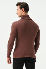 CHOCOLATE RIB TURTLE NECK FOR MENS