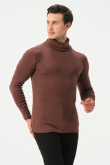 CHOCOLATE RIB TURTLE NECK FOR MENS