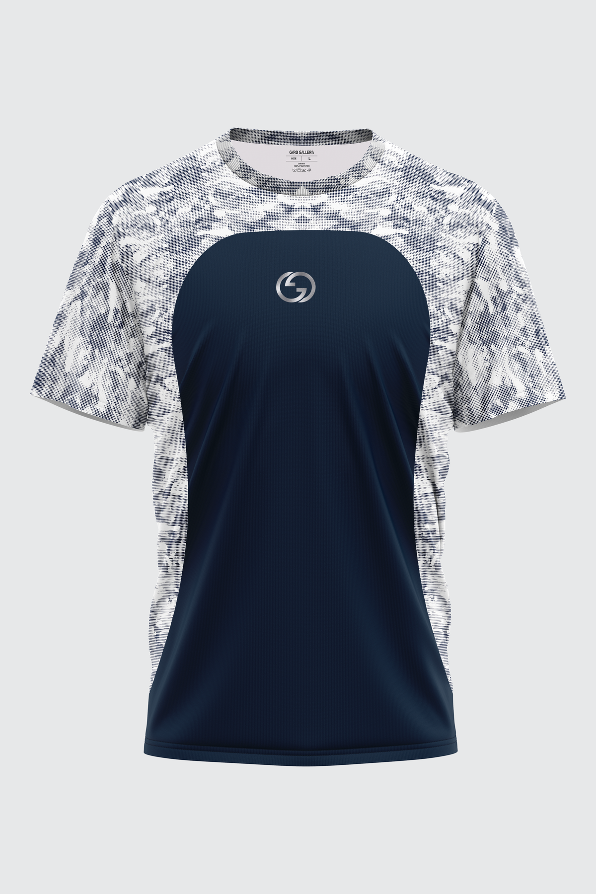 NAVY DOTTED SUBLIMATED DRI-FIT T-SHIRT