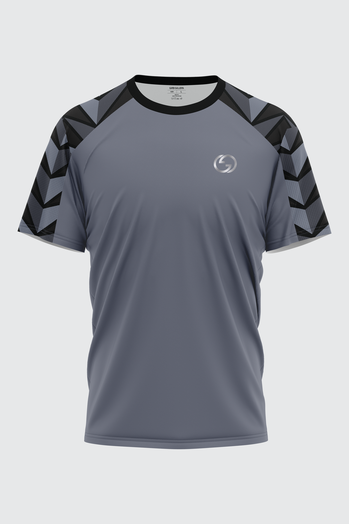 GRAY TRI-ANGLE SUBLIMATED DRI-FIT T-SHIRT