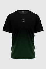 BLACK & GREEN GRADIENT SUBLIMATED DRI-FIT T-SHIRT