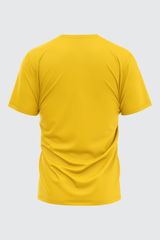 YELLOW BASIC CREW NECK T-SHIRT