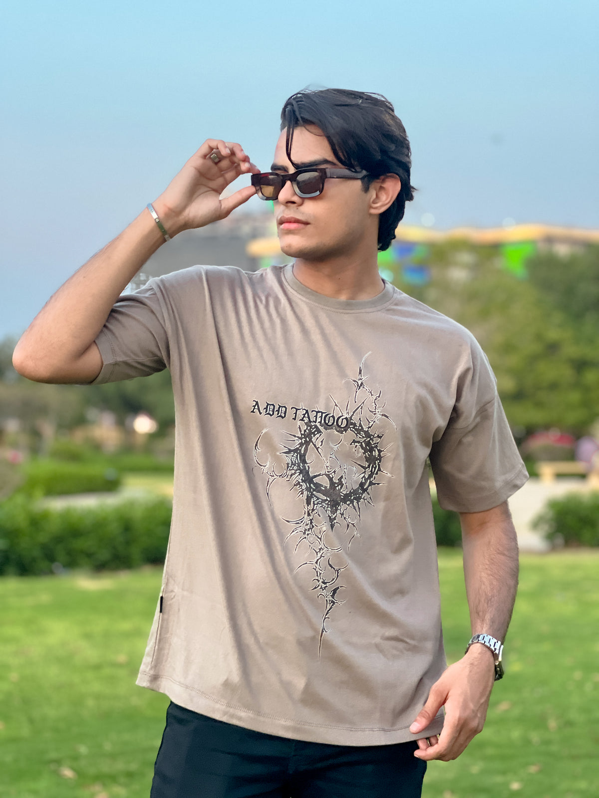 ADD TATTOO OVERSIZED T-SHIRT MENS