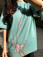 FLOWER OVERSIZED T-SHIRT WOMENS