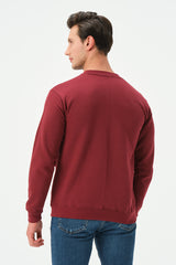 MAROON MEXICAN SWEATSHIRT FOR MENS