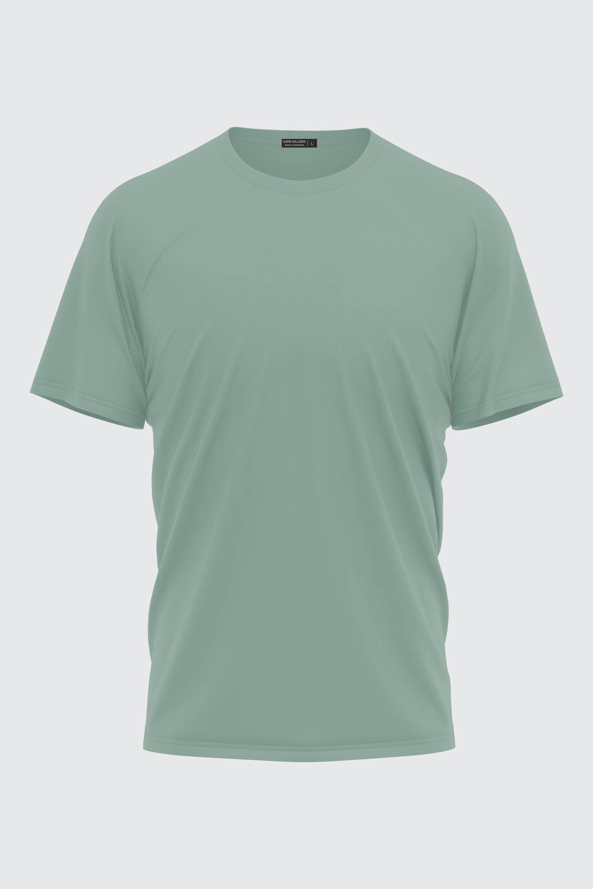 COOL GREEN BASIC CREW NECK T-SHIRT