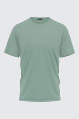 COOL GREEN BASIC CREW NECK T-SHIRT