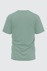 COOL GREEN BASIC CREW NECK T-SHIRT