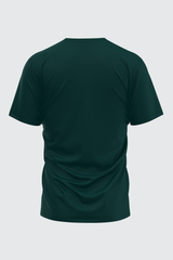 DARK GREEN BASIC CREW NECK T-SHIRT