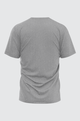 HEATHER GRAY BASIC CREW NECK T-SHIRT