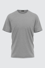 HEATHER GRAY BASIC CREW NECK T-SHIRT