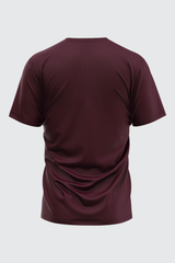 MAROON BASIC CREW NECK T-SHIRT