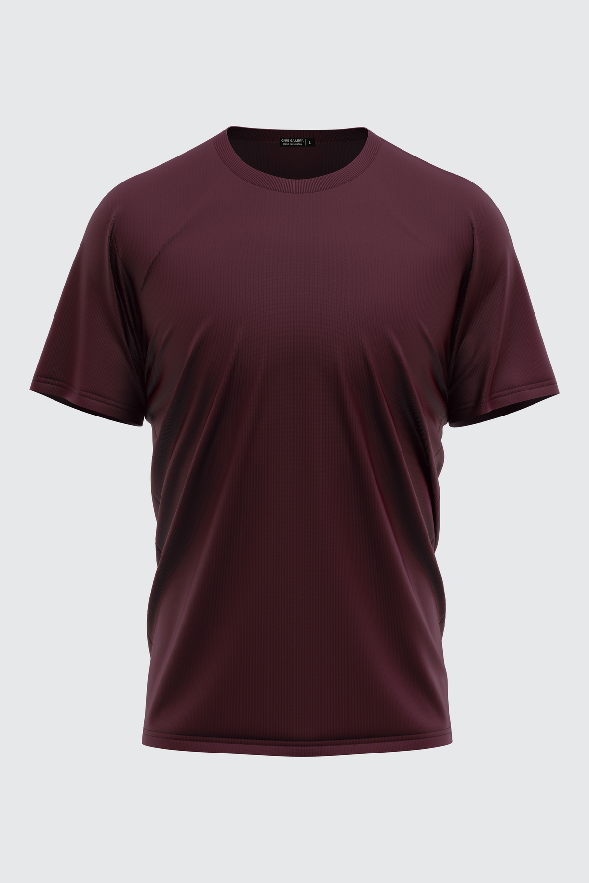 MAROON BASIC CREW NECK T-SHIRT