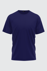 PURPLE BASIC CREW NECK T-SHIRT