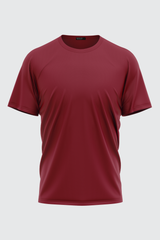 RED BASIC CREW NECK T-SHIRT