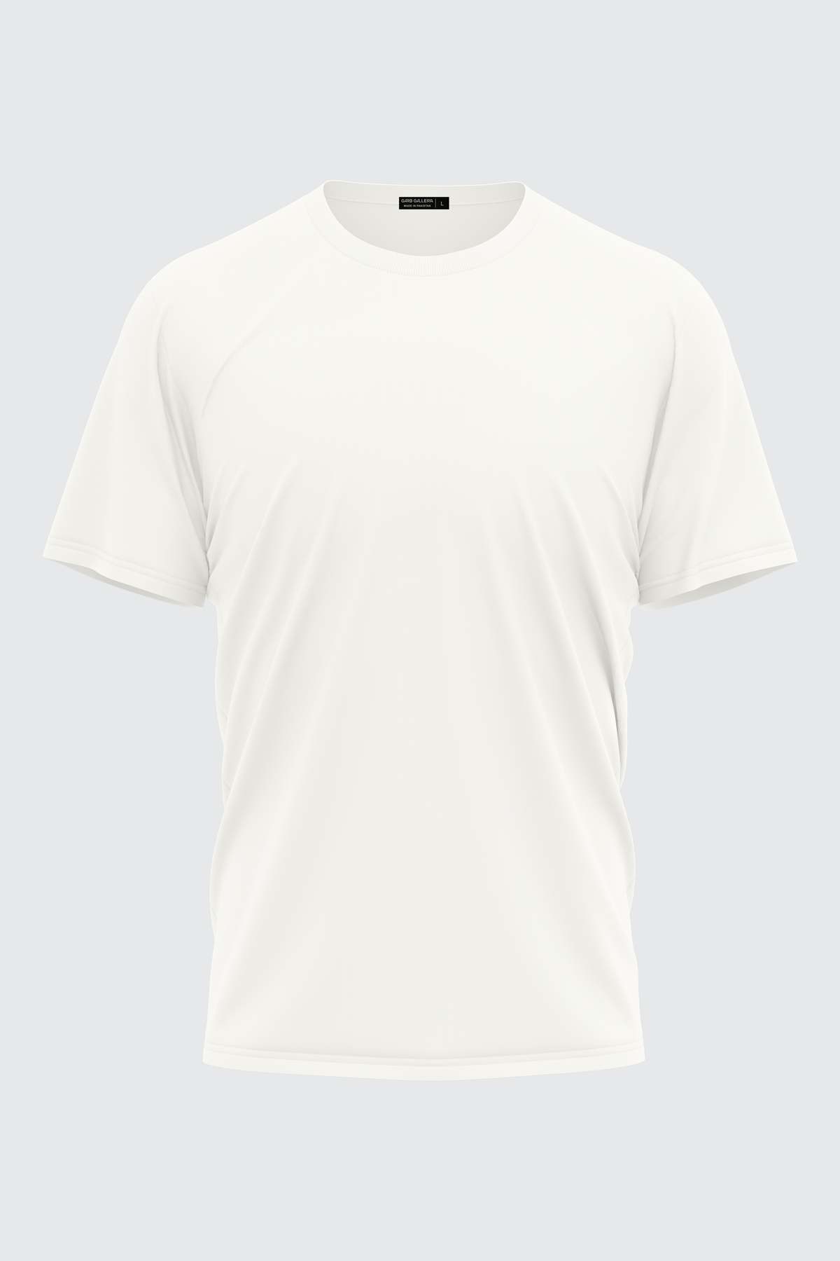 WHITE BASIC CREW NECK T-SHIRT