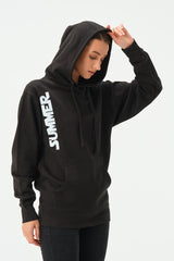 BLACK SUMMER HOODIE FOR WOMENS