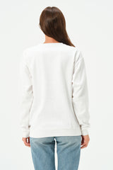 WHITE NEW YORK SWEATSHIRT FOR WOMENS