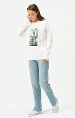 WHITE NEW YORK SWEATSHIRT FOR WOMENS