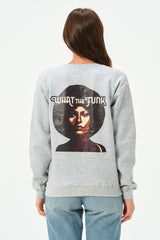 HEATHER GREY THE FUNK SWEATSHIRT FOR WOMENS