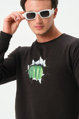 BLACK HULK SWEATSHIRT FOR MENS