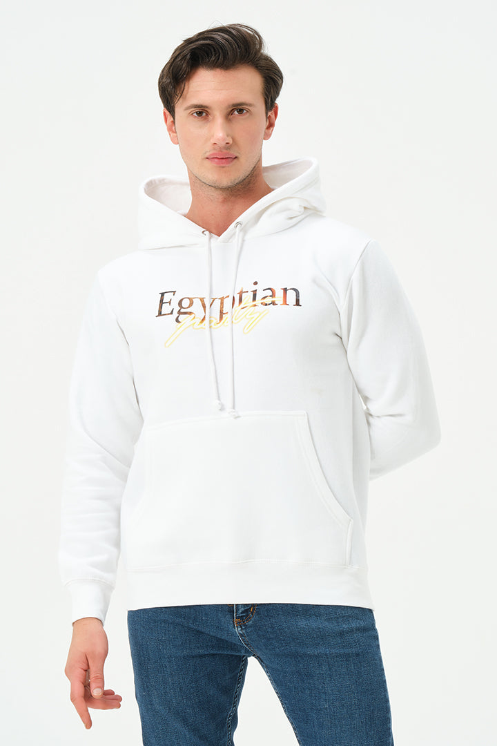 WHITE EGYPTIAN PARTY HOODIE FOR MENS