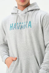 HEATHER GREY HAVANA CUBA HOODIE FOR MENS