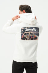 WHITE PARADISE SUXO ZIPPER HOODIE FOR MENS