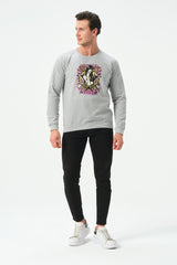 HEATHER GREY STARGIRL SWEATSHIRT FOR MENS