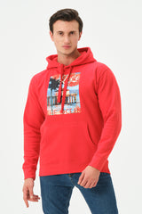 RED OCEANO HOODIE FOR MENS