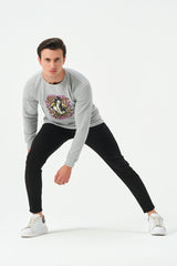 HEATHER GREY STARGIRL SWEATSHIRT FOR MENS