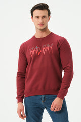 MAROON BAD BIN SWEATSHIRT FOR MENS