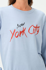 SKY BLUE MANHATTAN SWEATSHIRT FOR WOMENS