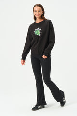 BLACK HULK SWEATSHIRT FOR WOMENS