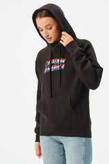 BLACK WAR TIME HOODIE FOR WOMENS