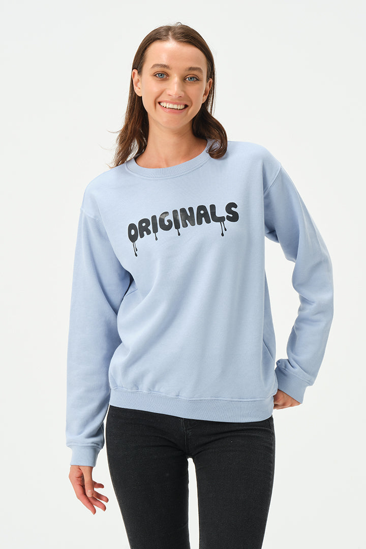 SKY BLUE ORIGINALS SWEATSHIRT FOR WOMENS