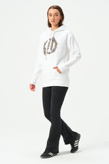 WHITE AVENGER HOODIE FOR WOMENS