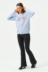 SKY BLUE MANHATTAN SWEATSHIRT FOR WOMENS