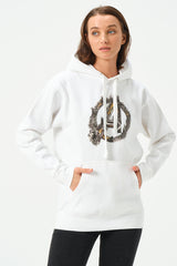 WHITE AVENGER HOODIE FOR WOMENS